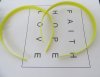20Pcs Yellow Hairbands Hair Clips Craft for DIY 12MM 20Pcs Yellow Hairbands Hair Clips Craft for DIY 12MM