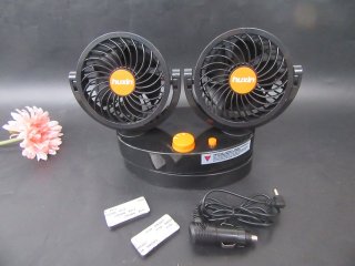 1Pc 12v Car Stick On Oscillating 2 Speed with Cigarette Lighter