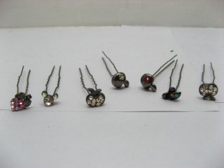 25 Assorted Hairpin with Rhinestones for girls ch-o289