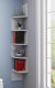 1Set 5-Layer Corner Wall Shelf Display Shelves Storage Rack