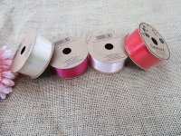 24Pcs x 3Meters Satin Ribbon 25mm Mixed Color