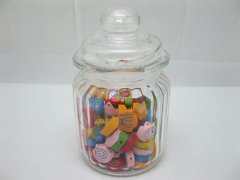 72X Mini Glass Candy Jar with Lid 12.5x7.5x7.5cm 72X Mini Glass Candy Jar with Lid 12.5x7.5x7.5cm