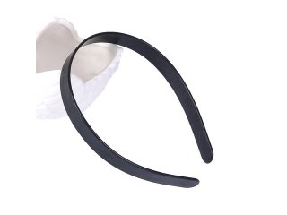 1Pc Black Headbands Hair Clips Craft for DIY 15mm
