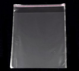 1000 Clear Self-Adhesive Seal Plastic Bags 27x24cm