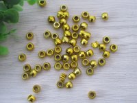 2100pcs Golden Plated Pony Beads Jewelry Finding