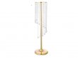 1Set Rotating Crystal Flower Stand Table Chandelier Centerpiece