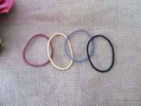 100Pcs Thin Simple Elastic Hair Ties Hair Band Hair Rubber Band