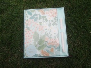 1Set Floral Organizer Scheduler Diary Journal w/Ball Point Pen