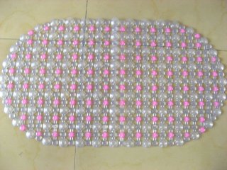 1Pc Clear Bubble Vinyl Bathroom / Floor Mat Rugs