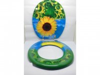 1X New Sunflower Toilet Seat & Cover