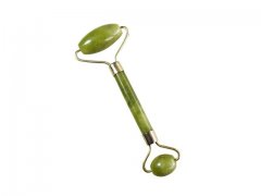 4Pcs Facial Beauty Massage Tool Green Jade Double Roller Face Th