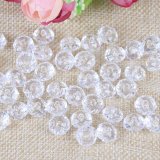 500g (2600Pcs) Rondelle Faceted Arylic Loose Bead 8mm Clear