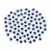 400 Black Joggle Eyes/Movable Eyes for Crafts 15mm