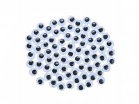 400 Black Joggle Eyes/Movable Eyes for Crafts 15mm