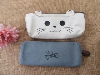 6Pcs Pencil Case Zipper Bag Makeup Bag Home Office Supplies