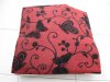 2Pcs HQ Red Butterfly Hemp Pillow Cushion Covers 43cm 2Pcs HQ Red Butterfly Hemp Pillow Cushion Covers 43cm