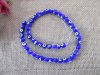 38Pcs Blue Handmade Round Evil Eye Lampwork Beads Charms 10mm