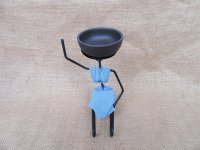 10 Modern Beauty Lady Candleholder with Blue Dress Candle Holder