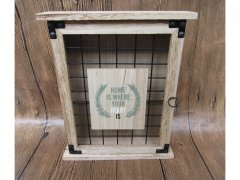 1X Wooden Necklace Bracelet Earring Storage Cabinet Wall Mount