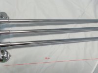 1X Chrome Bathroom Hand Towel 3-Bar Rack