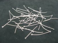 250Gram Silver Plated Eye Pins Jewelry Finding 30mm