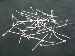 250Gram Silver Plated Eye Pins Jewelry Finding 30mm