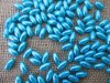 250g (1180Pcs) Blue Faux Rice Simulate Pearl Beads Loose Beads