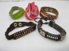60Pcs Unisex Leatherette Wristband Bracelets Assorted