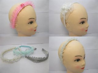 1x12Pcs Lovely Hairbands Hair Band for Girls Assorted