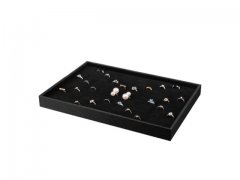 1X New Black Velvet Ring Display Cases Hold 100Rings 1X New Black Velvet Ring Display Cases Hold 100Rings