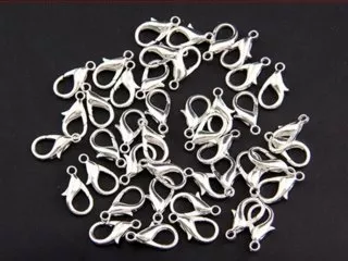 100 Silver Plated Jewelry Lobster Claw Clasp 23mm