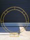 1X Golden Heavy Duty Double Circular Wedding Garden Arch 200cm