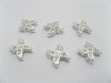 20 Jewelry finding Silver X-Shape Rhinestone Clasps 20 Jewelry finding Silver X-Shape Rhinestone Clasps