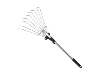 1Pc Adjustable Grass Leaves Rake Garden Telescopic Rake Garden C