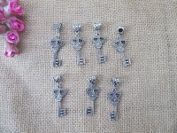 100Pcs Love Key Beads Charms Pendants Fit European Bracelet 100Pcs Love Key Beads Charms Pendants Fit European Bracelet