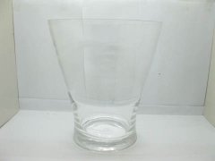 4Pcs Wedding Clear Glass Wide Top Flower Vase 26.5cm high