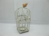 4X Square Birdcage Candle Holder w/Bird Wedding Favor