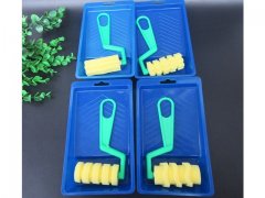 24Sets New Paint Art Foam Roller with Tray - 4 Designs