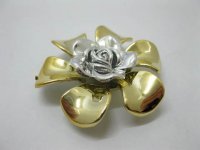 20Pcs Rose Hairclip Jewelry Finding Beads 50mm