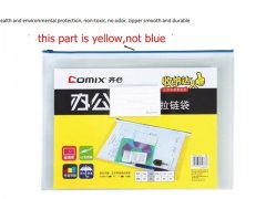 12Pcs A5 Clear Zip File Bags Storage Waterproof Document Folder