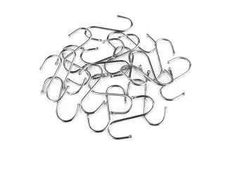 40Pcs Metal S-Shaped Pot Rack Hooks 6.5cm Long