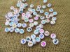 4Packs x 270Pcs Colorful Words on White Flat Round Alphabet Lett 4Packs x 270Pcs Colorful Words on White Flat Round Alphabet Lett