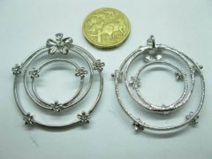 20 Metal Triple Circle Pendants Jewelery Finding 20 Metal Triple Circle Pendants Jewelery Finding