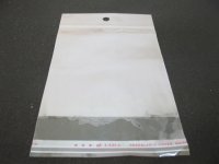 1000 Clear Self-Adhesive Seal Plastic Bags 21.5x8cm