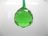 10X Green Lead Crystal Ball Suncatchers 20X25mm
