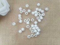1100Pcs White Spacer Beads Pony Beads DIY Jewellery Findings