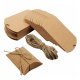 100X Small Kraft Wedding Favour/Bomboniere Pillow Boxes with Cor
