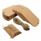 100X Small Kraft Wedding Favour/Bomboniere Pillow Boxes with Cor 100X Small Kraft Wedding Favour/Bomboniere Pillow Boxes with Cor