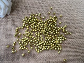 250g (4400pcs) Golden Round Spacer Beads 5mm for DIY Jewellery M
