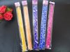 200Pcs Gift Wrapping Ribbons Flower Bands 35x1.7cm Assorted